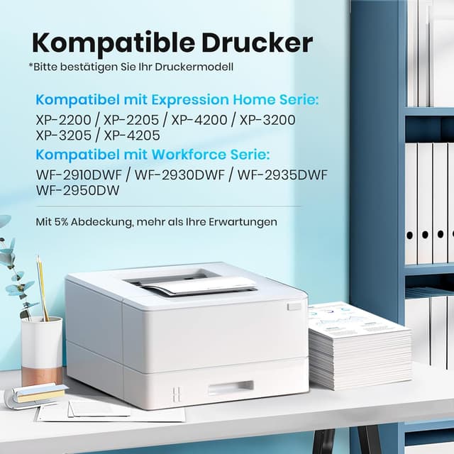 Detalle 2 de Glliter 604 XL Druckerpatronen kompatibel zu Epson 604XL (10er-Pack) für Expression Home & Workforce