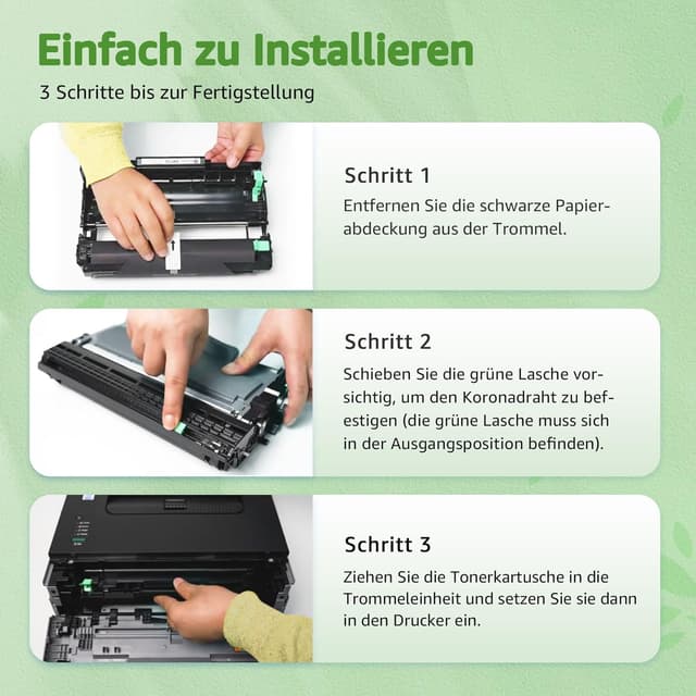 Detalle 2 de DR2400 Trommel kompatibel für Brother – DR-2400 Trommeleinheit für HL-L2350DW, MFC-L2710DW & mehr