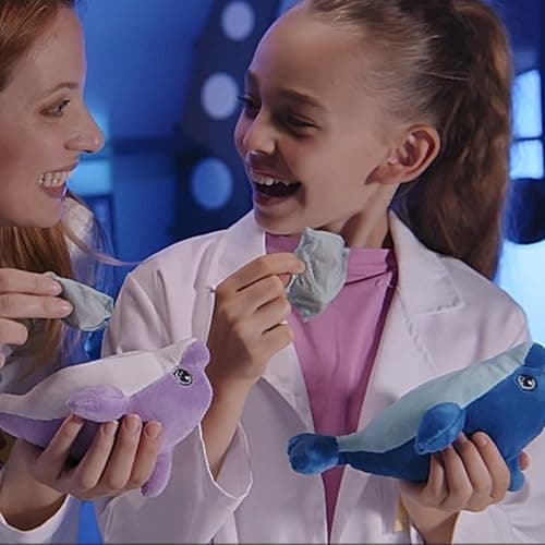 Detalle de sbabam Funny Box Mammy Surprise Delfín — peluche delfín con 2 mini cachorros