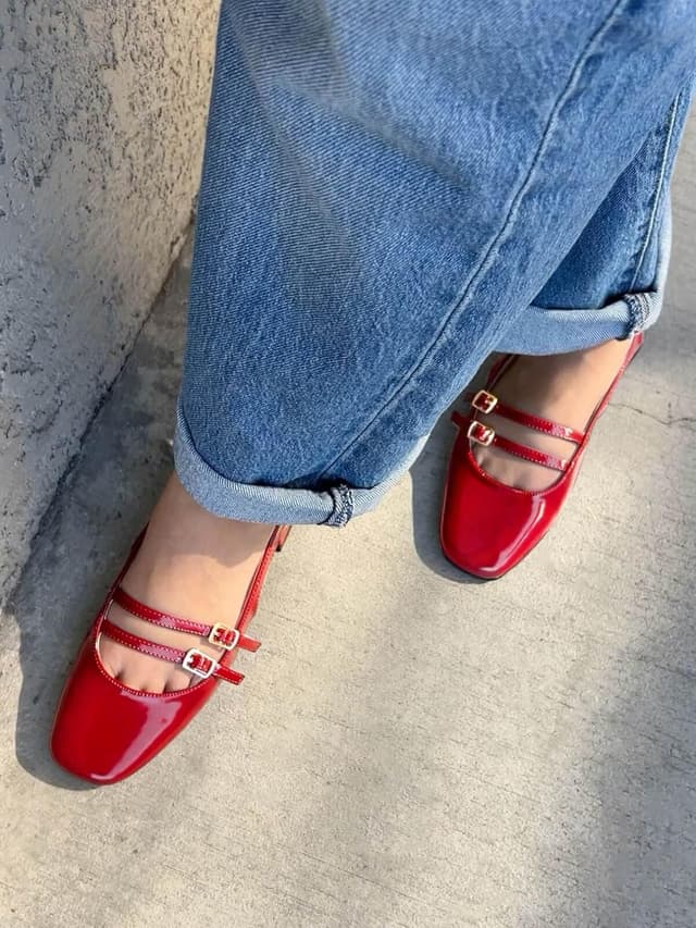 Detalle 2 de Coutgo Mary Jane Slingback 1.65in Heels 🎀