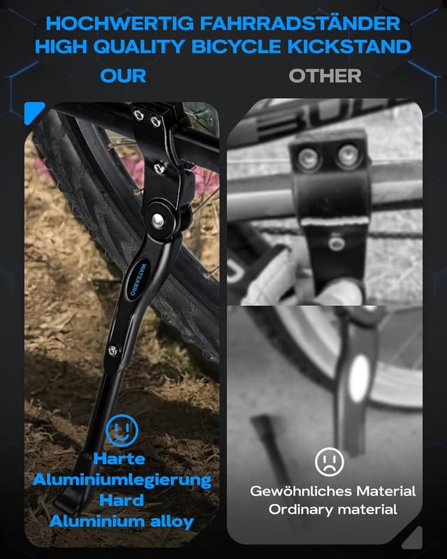 Thumbnail 6 de WATSABRO Bike Kickstand 24–29 in