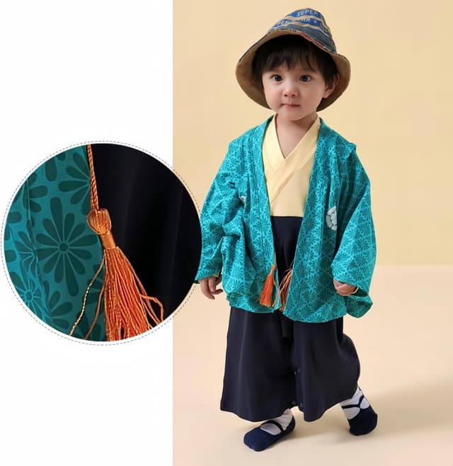 Detalle 2 de Tutina kimono anime bambino 9-36 mesi