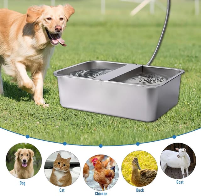 Thumbnail 6 de MasXirch automatischer Wasserspender für Hunde 25 l – XL aus Edelstahl, selbstnachfüllend