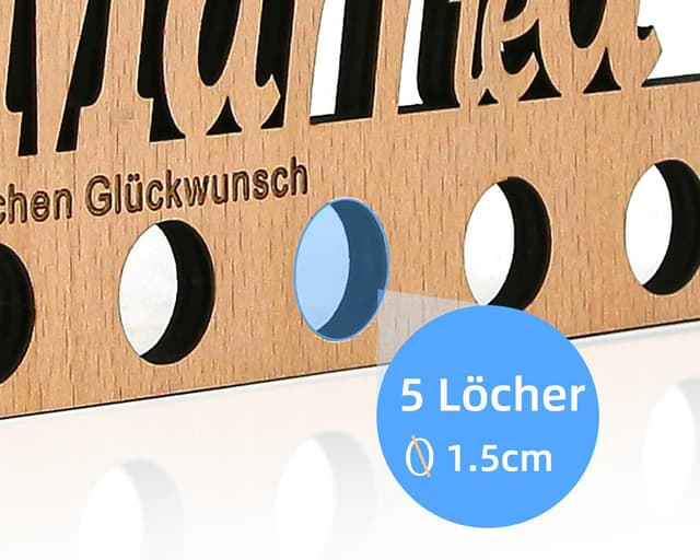 Thumbnail 5 de Giftota Geldgeschenk Geburtstag Shopping Queen Holzhalter