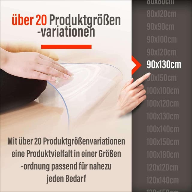 Thumbnail 4 de Artwelt Tischdecke Transparent 2.0mm Glasklar