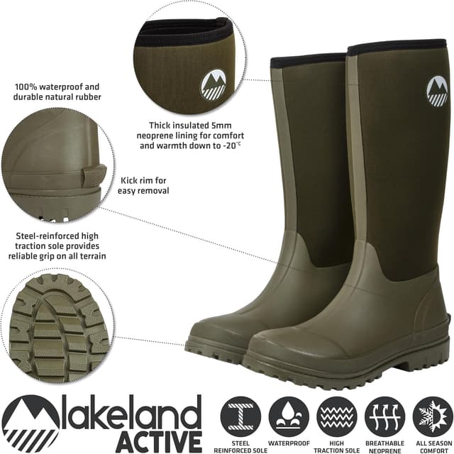 Thumbnail 3 de Lakeland Active Rydal Neoprene Insulated Wellies