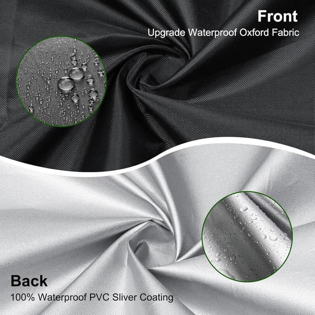 Detalle 2 de Copertura per moto da bambini in tessuto Oxford impermeabile, protezione universale (104 x 63,5 x 84 cm)