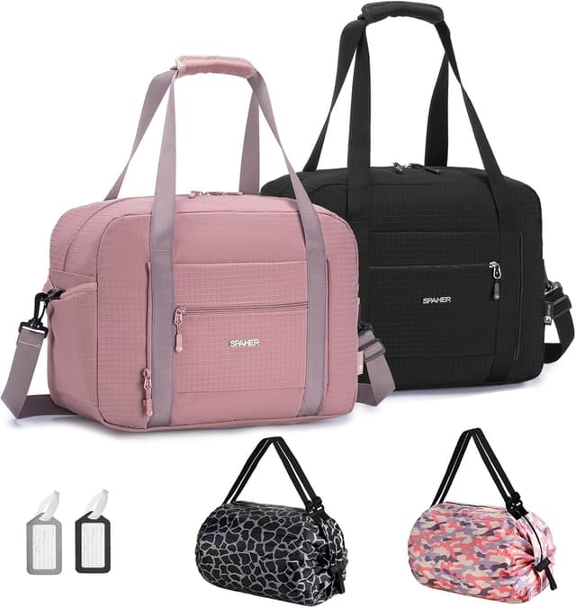 Detalle de SPAHER 2X Sac de voyage cabine avion 40x30x15 cm imperméable 20L, compartiments humide/sèche