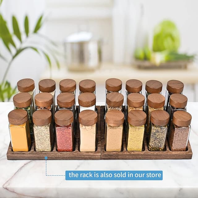 Thumbnail 6 de Yangbaga 24Pcs Glass Spice Jars ⚖