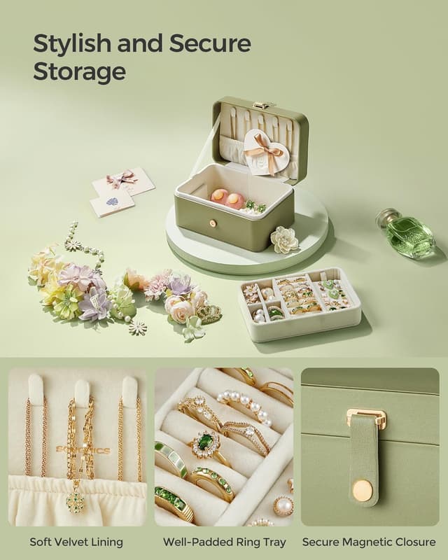 Thumbnail 5 de SONGMICS JBC166C02 11 x 16 x 8 cm jewellery box