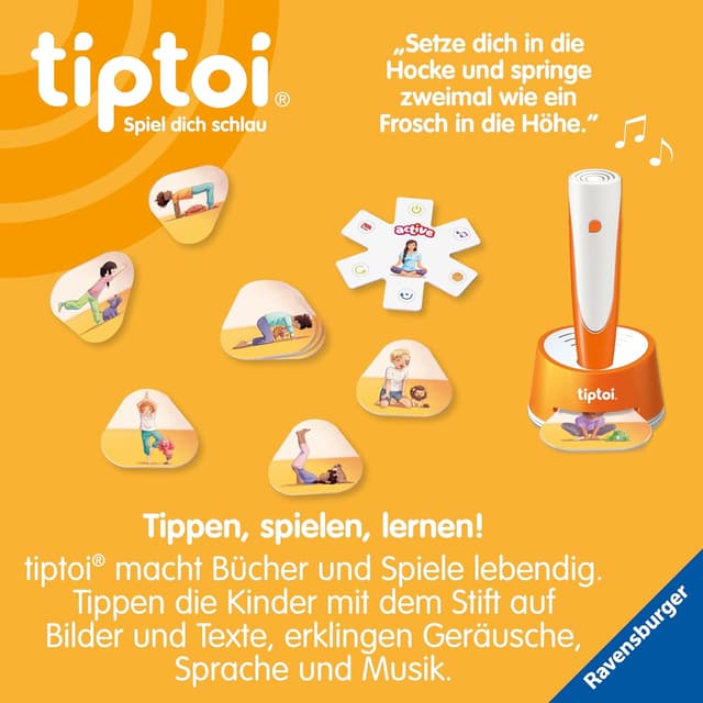 Detalle 1 de tiptoi Active Yoga für Kinder ab 3