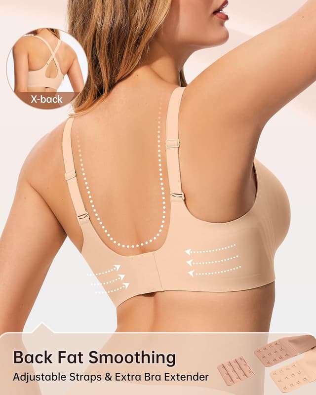 Detalle 2 de LetsJoli Wireless Jelly Bra, Seamless, No Wire