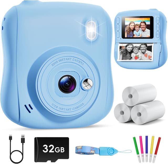 Detalle de Hangrui Kids Camera Instant Print 14MP digital camera