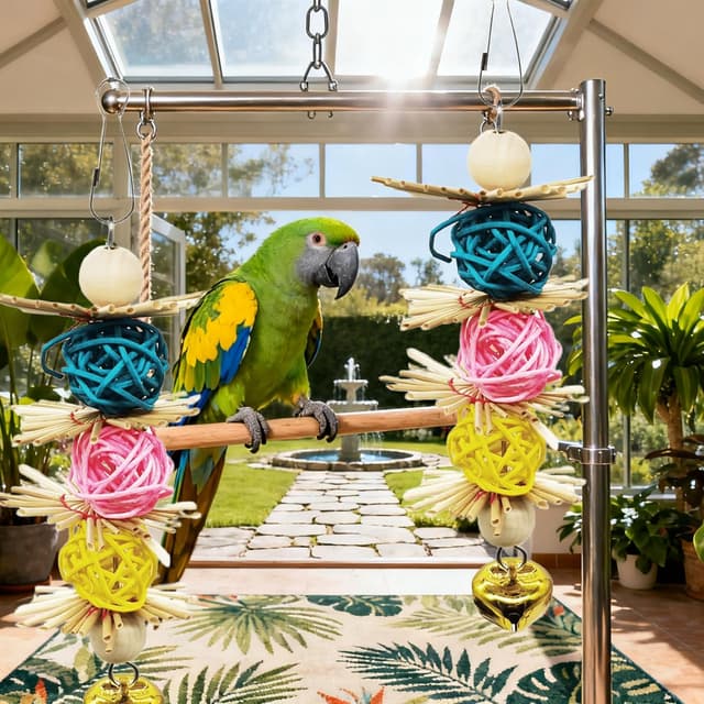 Thumbnail 1 de 2 Pcs Bird Toys for Parrots Shredding Toy Corn Cob