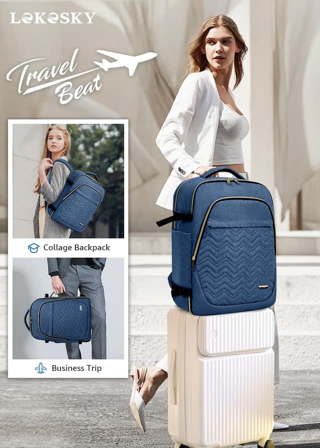 Detalle 2 de Lekesky Travel Backpack Cabin Size (17-inch laptop) – 30L waterproof carry-on rucksack