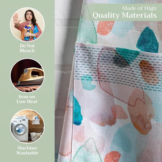 Detalle de Schürze 100% Baumwolle mit verstellbarem Nackenriemen