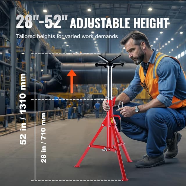 Thumbnail 2 de VEVOR V-Head Pipe Stand 2500 lbs Capacity
