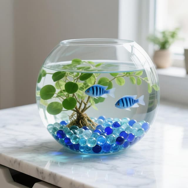 Detalle 1 de Glasperlen 940 g für Aquariumdeko