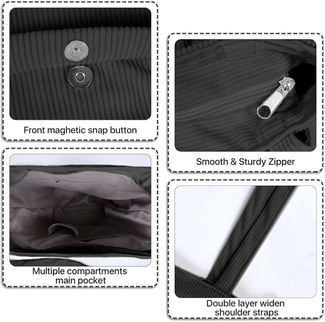 Thumbnail 4 de Homchen Corduroy Tote Bag