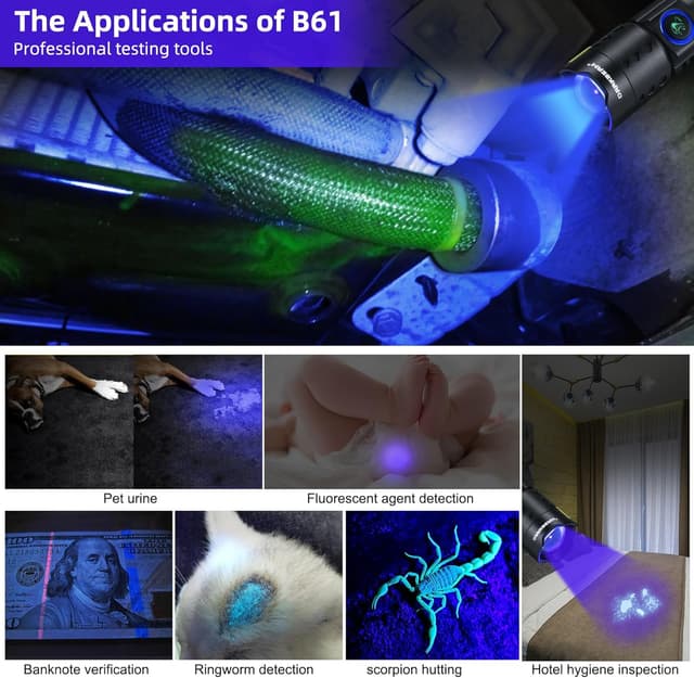 Detalle de DARKBEAM UV 365 nm, lampe UV