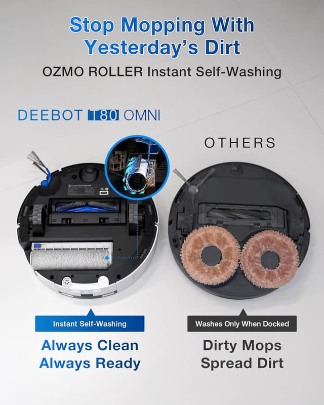 Thumbnail 4 de ECOVACS DEEBOT T80 Omni 18,000Pa Robot Vacuum