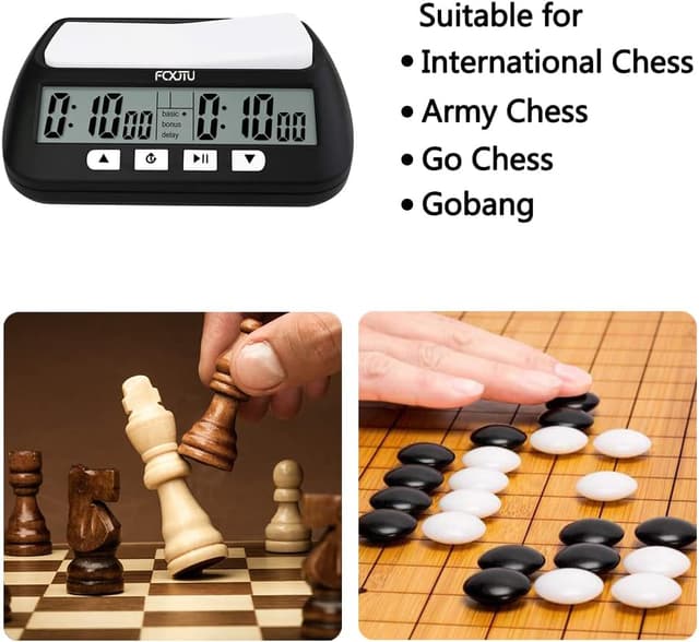Detalle de FCXJTU Professional Digital Chess Timer (FCXJTU) with Alarm, Countdown/Count-up and Delay
