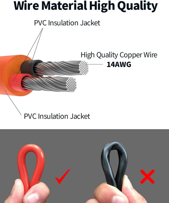 Thumbnail 6 de Krokodilklemme Kabel 2 m 14 AWG 12V