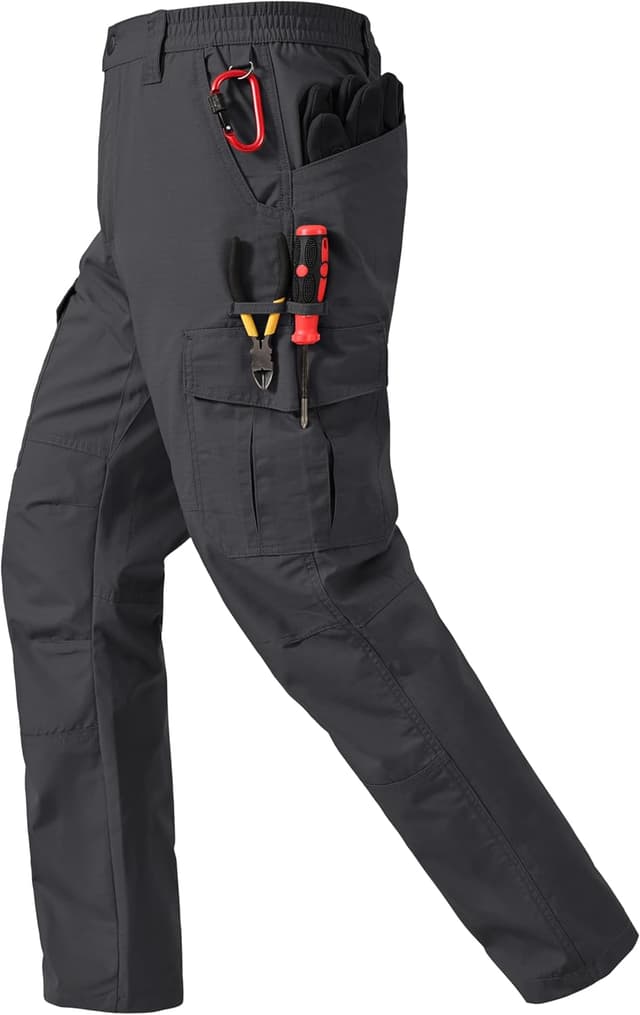 Detalle de CNBQDD Men’s Waterproof Ripstop Cargo Work Pants (7 Pockets)