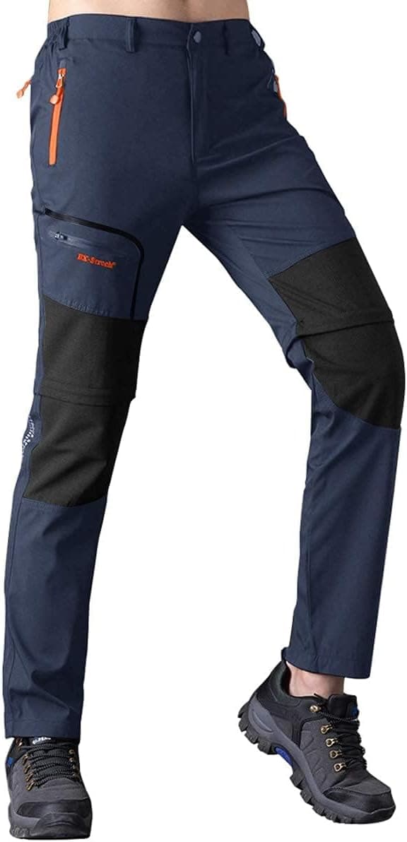 Detalle de Pantalon de trekking homme SANMIO softshell imperméable, coupe-vent et respirant (avec jambes amovibles)