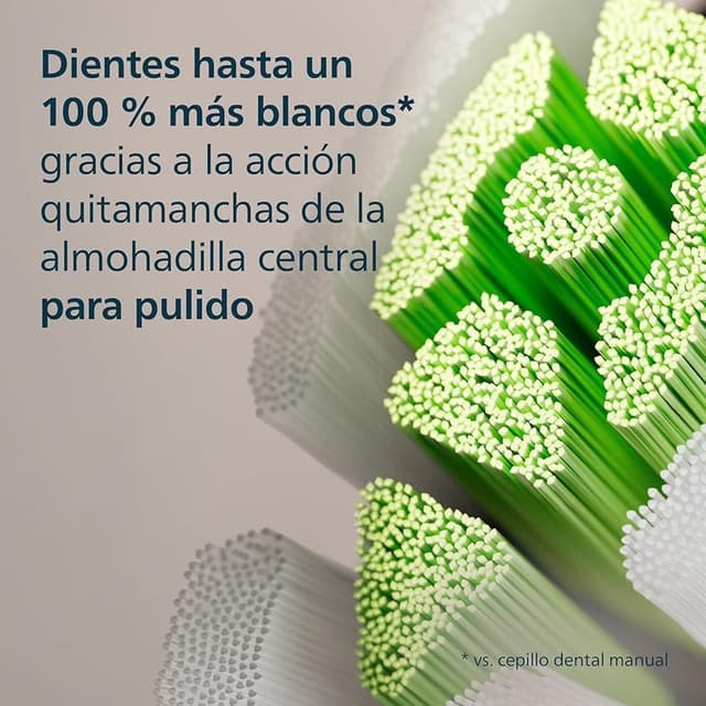 Detalle de Philips Sonicare W2 Optimal White 🦷 Paquete de 8 cabezales originales