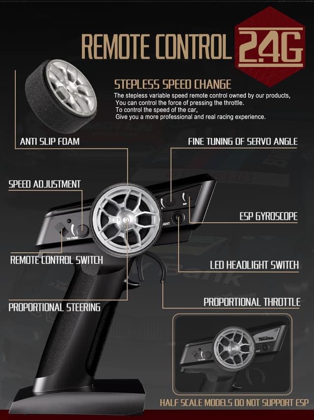 Thumbnail 6 de BORSTOYPRO drift RC 1:14 con sterzo proporzionale