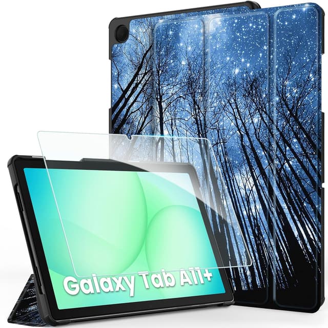 Detalle de CACOE case for Samsung Galaxy Tab A11+ Plus 11 inch (2025) with screen protector & auto wake/sleep