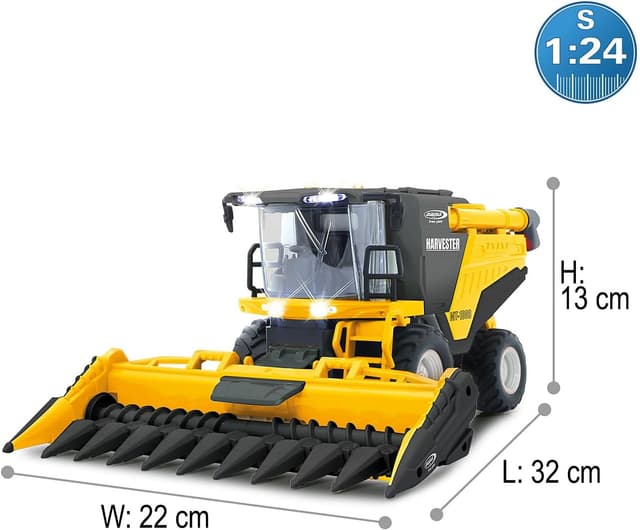Detalle de JAMARA Mähdrescher MT-1000 1:24S (2,4 GHz) mit Weizen/Mais-Funktionen, Smoke & LED