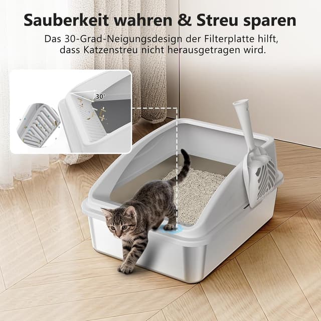 Thumbnail 1 de FURTIME Lettiera in acciaio inox 18 l