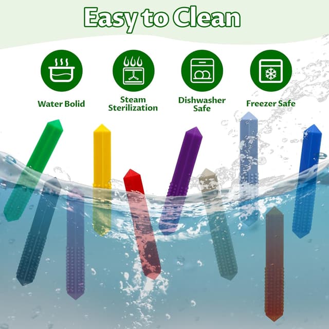 Thumbnail 5 de LSHUN Sensory Chew Necklace 10PCS for ADHD