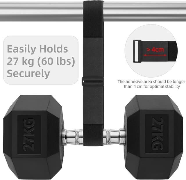 Detalle de Trilancer 5cm x 10m Heavy Duty Hook and Loop Straps with 30 Buckles – Cut-to-Length Reusable Cinch Straps