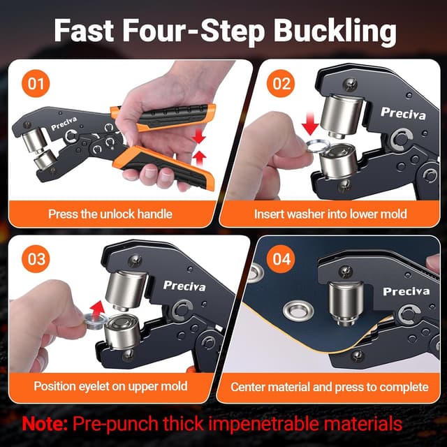 Thumbnail 4 de Preciva 6+10mm Oeillets Kit