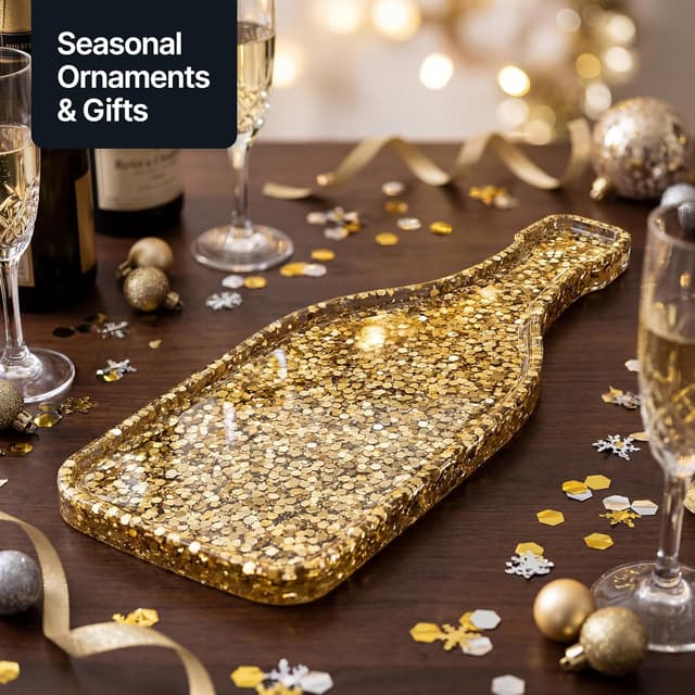 Thumbnail 6 de Hemway Craft glitter Champagne Gold 100g