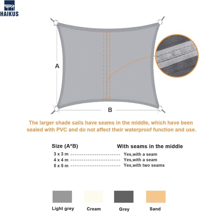 Thumbnail 6 de HAIKUS tenda a vela impermeabile 5x5 m