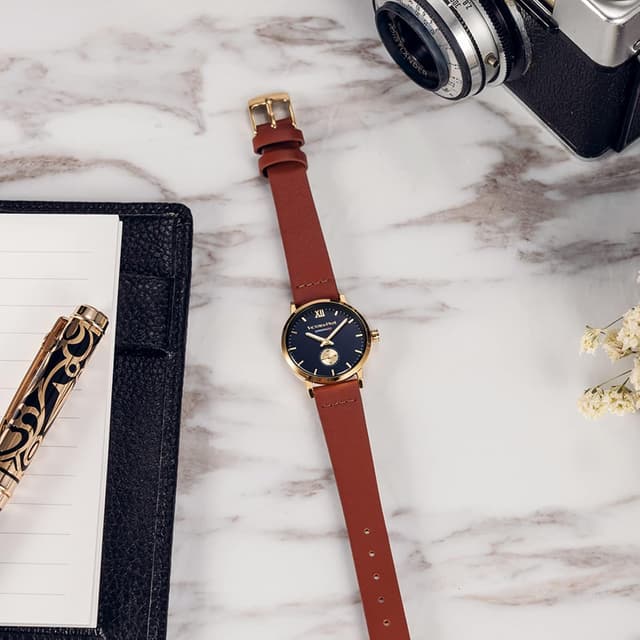 Detalle 2 de VICTORIA HYDE Victoria Hyde orologio analogico da donna in vera pelle, quarzo impermeabile