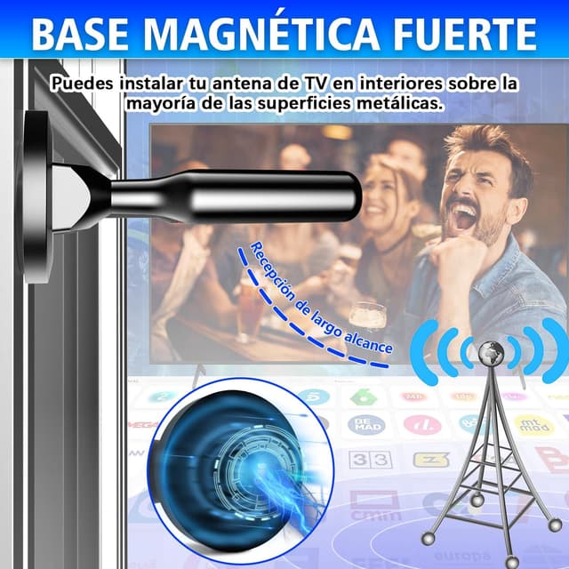 Thumbnail 4 de Antena TV Interior 2026 Recepción 360° 460KM