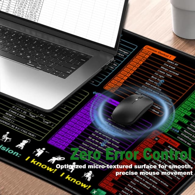 Thumbnail 4 de Excel Cheat Sheet Desk Mat XXL 90x40 cm