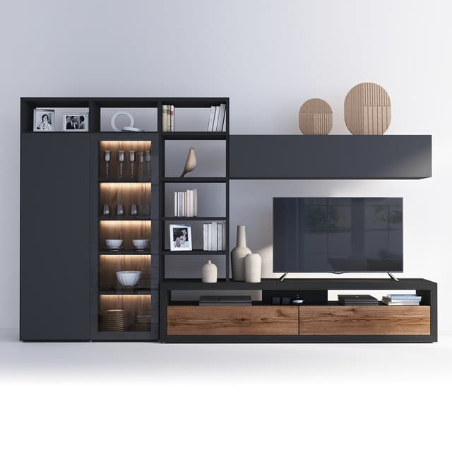 Detalle de El Corte Inglés Qubic 2.0-9 mueble TV 6 cm