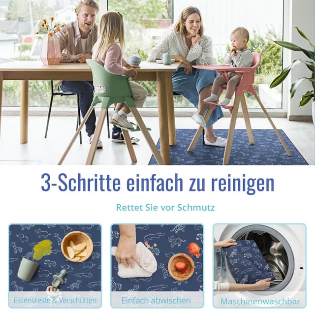 Detalle 1 de Spritzschutzmatte fürs Füttern 128 x 128 cm