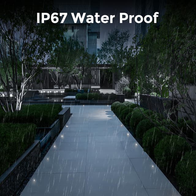 Detalle de Kit faretto LED da incasso 12 V IP67 0,6 W diametro 32 mm (10 set) bianco naturale