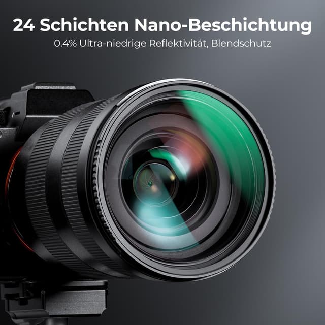 Detalle 1 de K&F CONCEPT 62mm ND-Filterset mit 3 Stufen