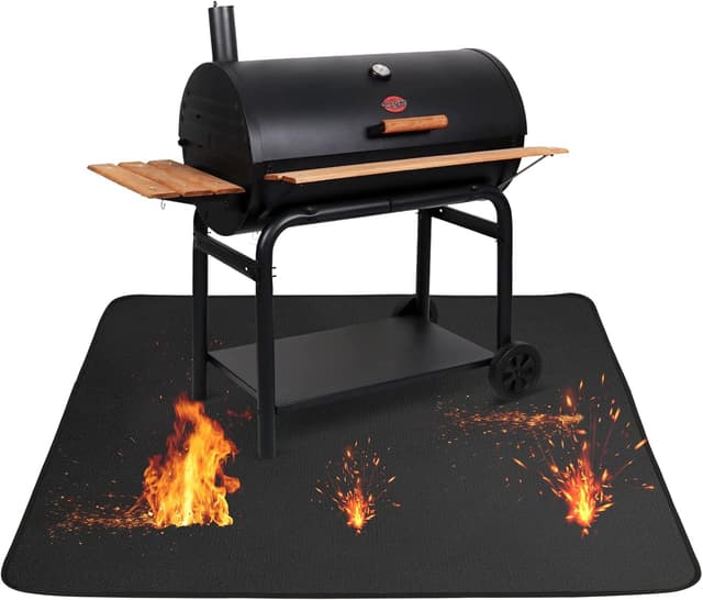 Detalle de Fire Pit Mat 36 x 48 Inch 3-layer Fireproof Heat Resistant BBQ & Grill Protector