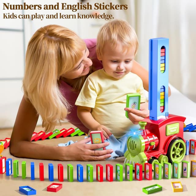 Detalle de Doloowee Domino Zug Set 210 đźš‚