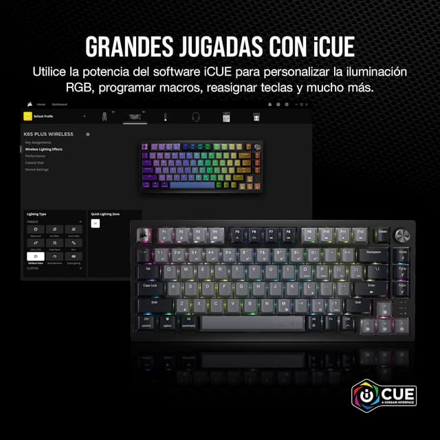 Thumbnail 6 de CORSAIR K65 PLUS Wireless 75% teclado mecánico