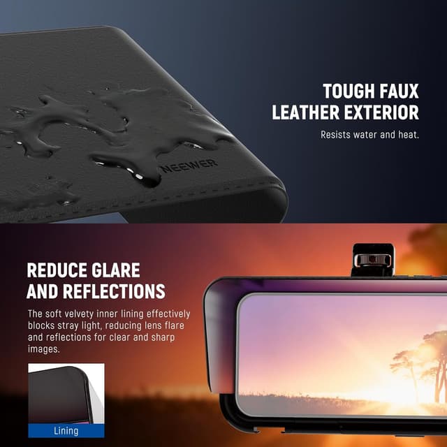 Detalle 1 de NEEWER Parasol para iPhone 16 Pro Max PA084